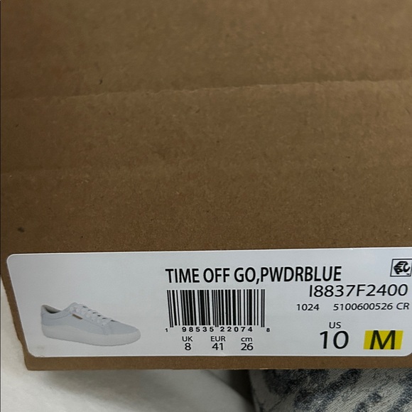 New NWOB Dr. Scholl's poweder blue Canvas slip on Sneakers shoes Sz 10 $100 - Picture 10 of 11